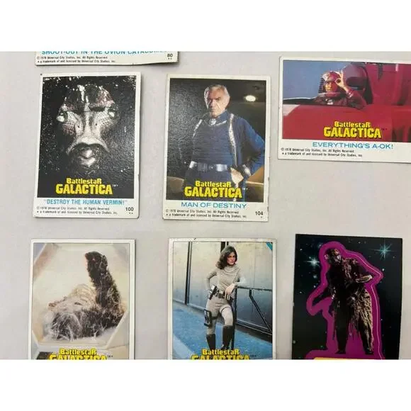 Topps Battlestar Galactica Sticker / Card Lot 25 - Picture 7 of 9